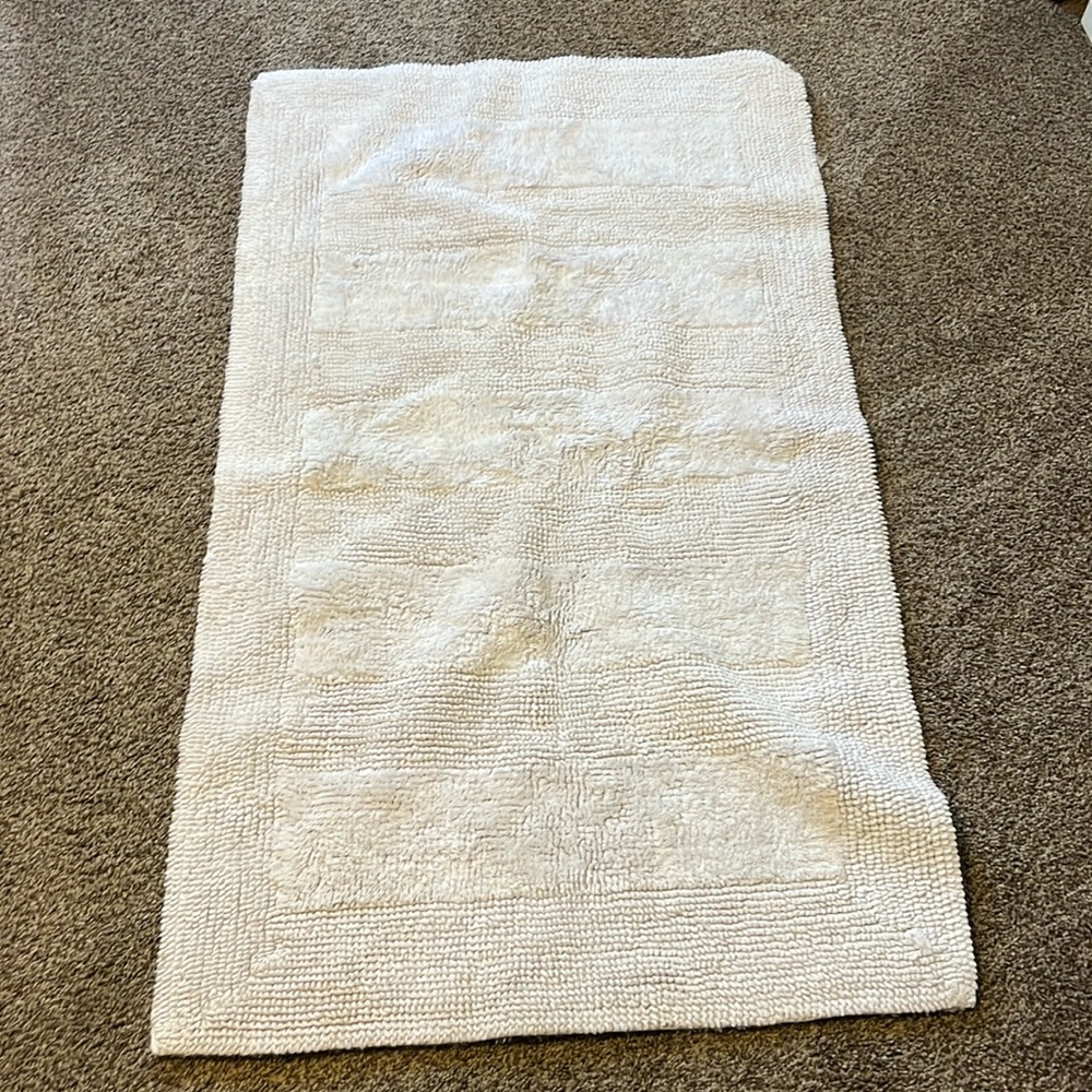 White rug